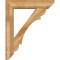 Ekena Millwork Olympic Slat Rough Sawn Bracket w/ Offset Brace, Western Red Cedar, 8"W x 36"D x 44"H BKT0806X36X44OLY06RWR - alternate 2